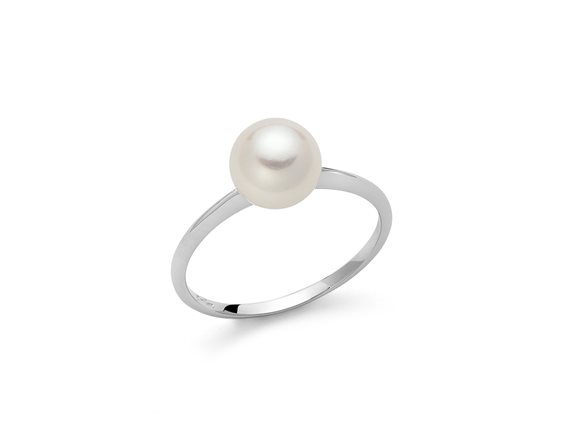 Anello Miluna Donna ANELLI CON PERLE in Oro bianco Perla PLI1591 - PLI1591